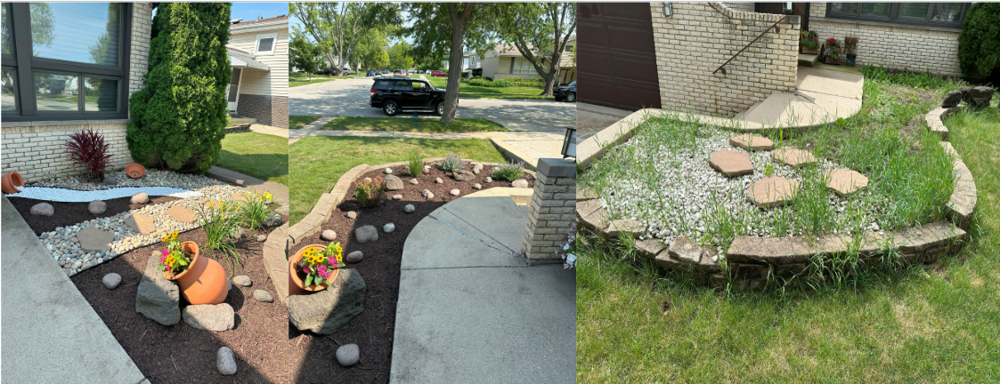 Before and After Yard Work